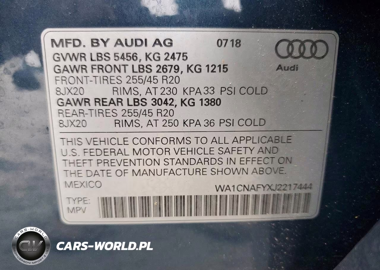 2018 Audi Q5 Prestige VIN:WA1CNAFYXJ2217444 - 14