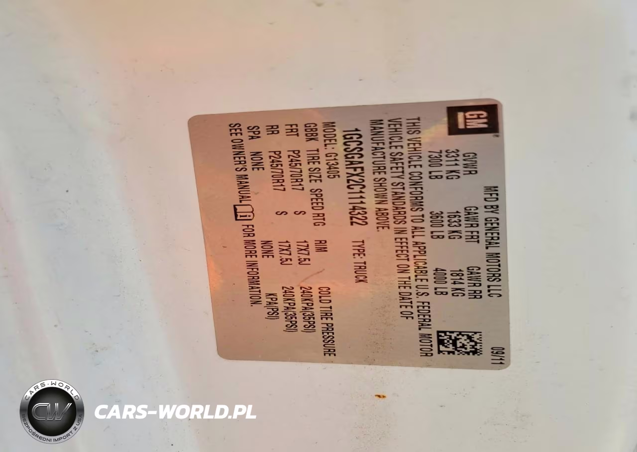2012 Chevrolet Express 1500 Cargo Delivery Van VIN:1GCSGAFX2C1114322 - 13