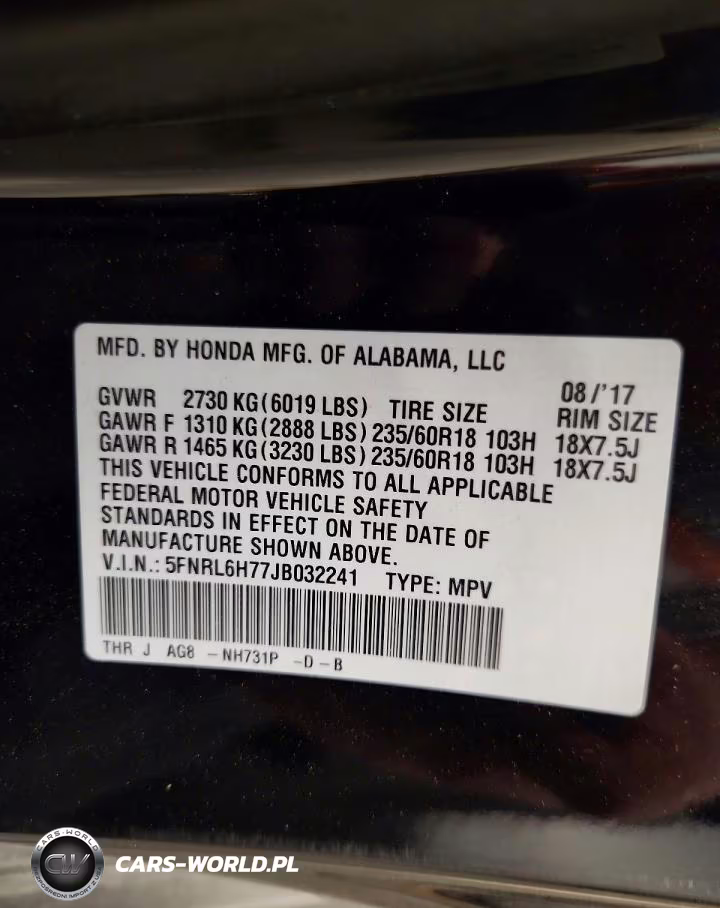 2018 Honda Odyssey Exl VIN:5FNRL6H77JB032241 - 13