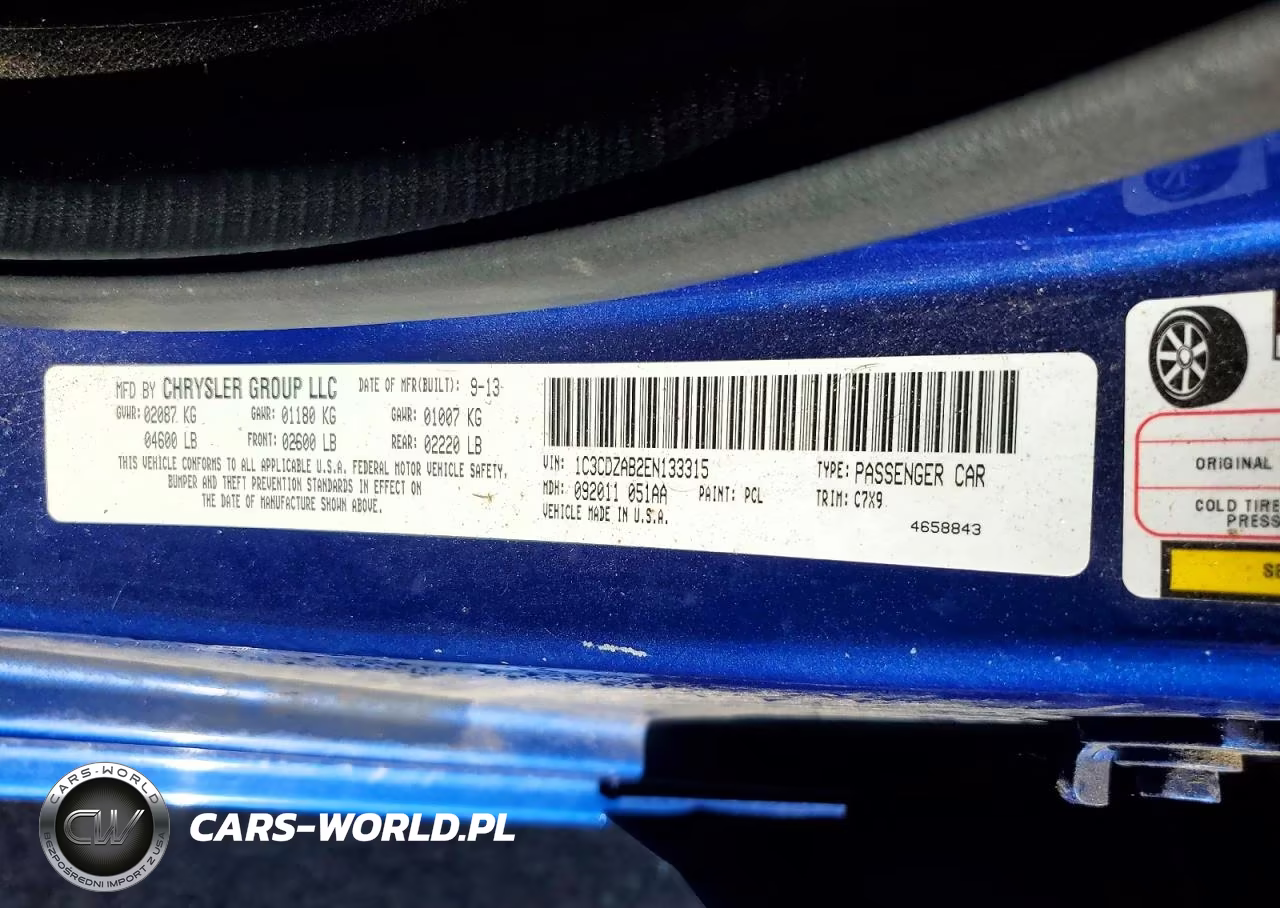 2014 Dodge Avenger Se VIN:1C3CDZAB2EN133315 - 13