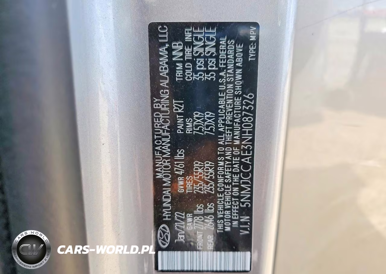 2022 Hyundai Tucson Sel VIN:5NMJCCAE3NH087326 - 13
