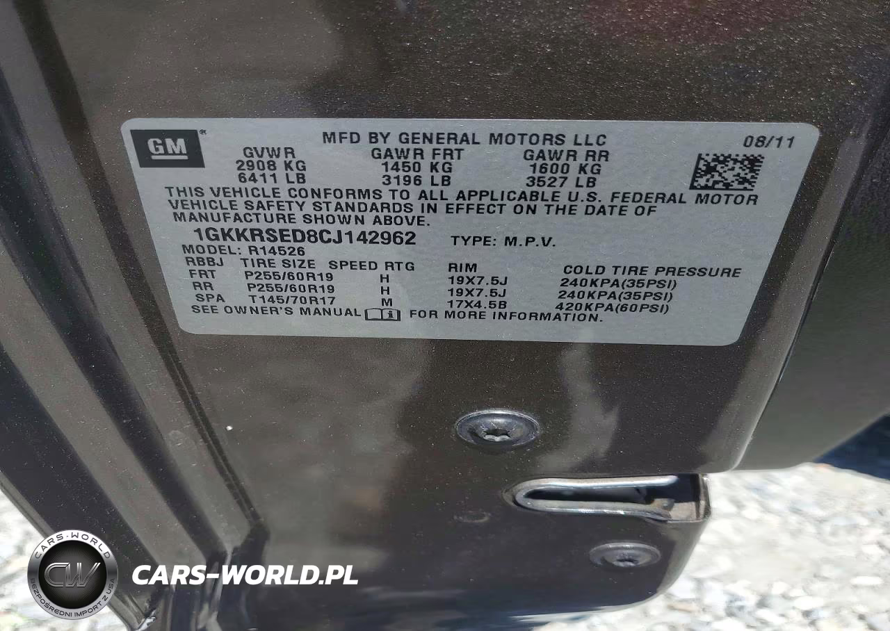 2012 GMC Acadia Slt-2 VIN:1GKKRSED8CJ142962 - 13