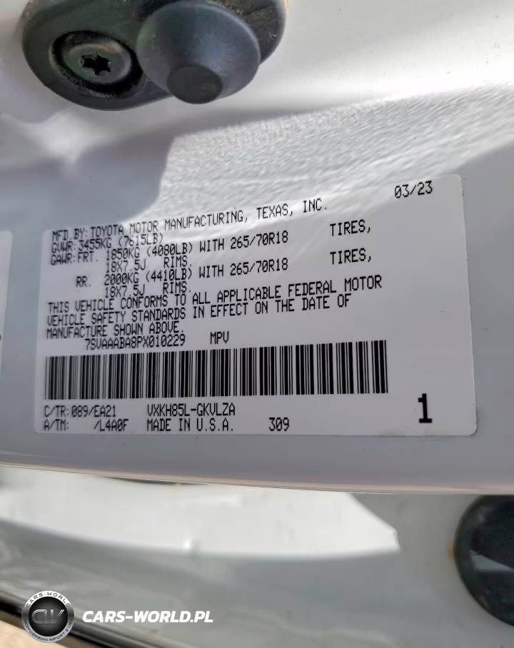 2023 Toyota Sequoia Limited VIN:7SVAAABA8PX010229 - 14