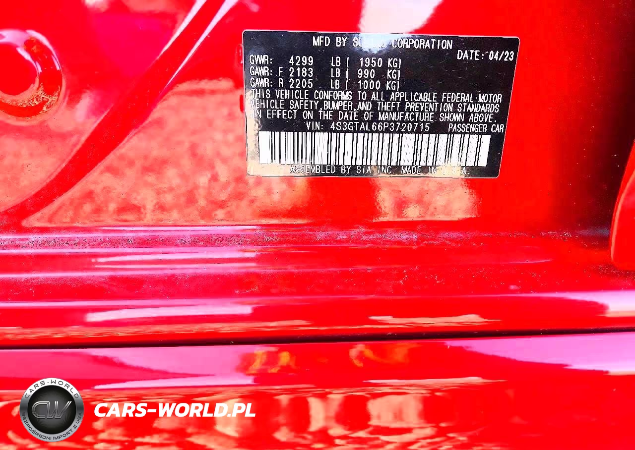 2023 Subaru Impreza Sport 5-Door VIN:4S3GTAL66P3720715 - 12