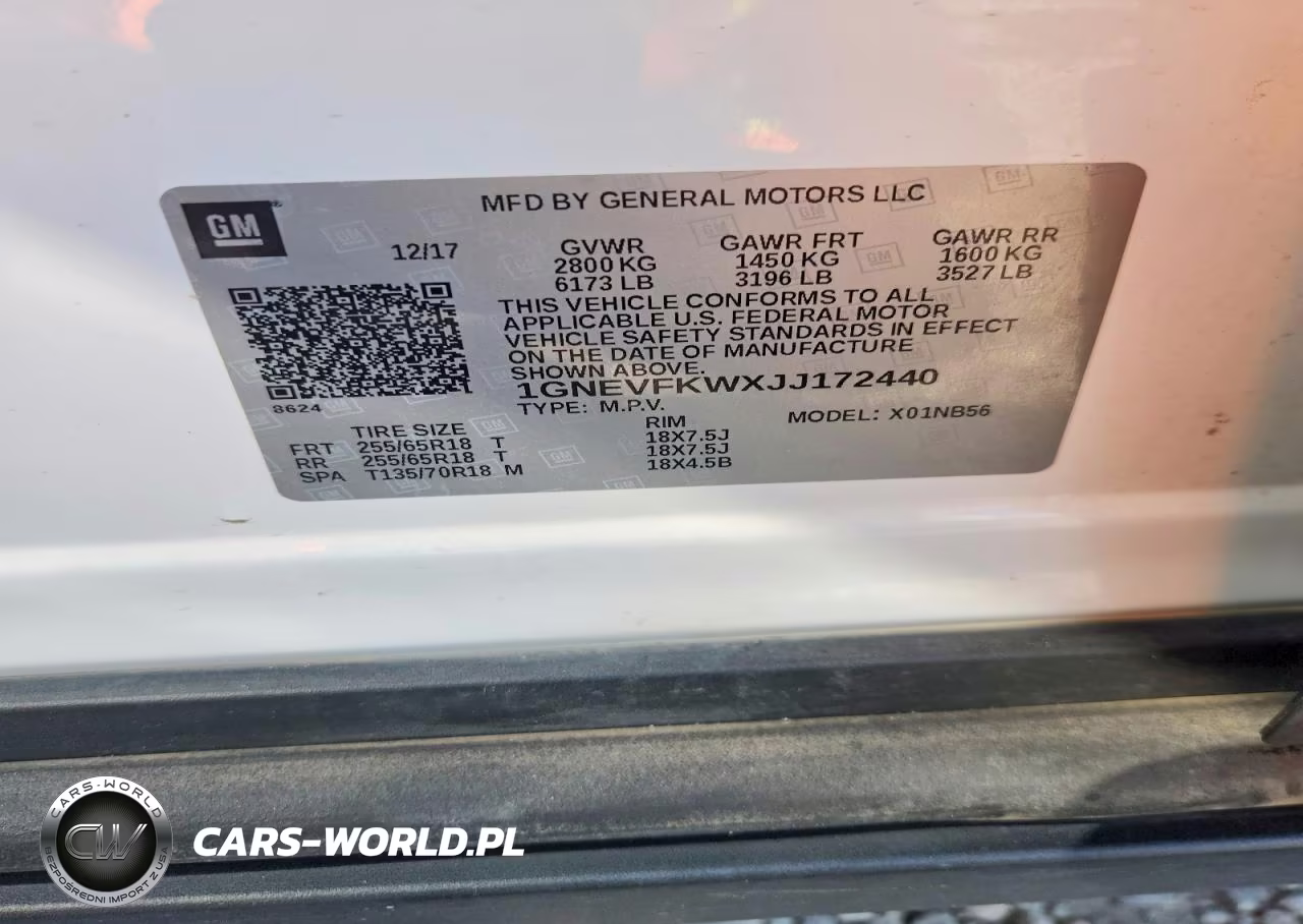 2018 Chevrolet Traverse Ls VIN:1GNEVFKWXJJ172440 - 13