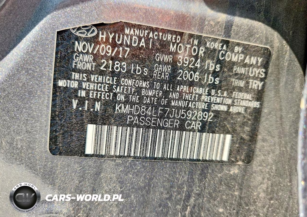 2018 Hyundai Elantra Sel VIN:KMHD84LF7JU592892 - 12