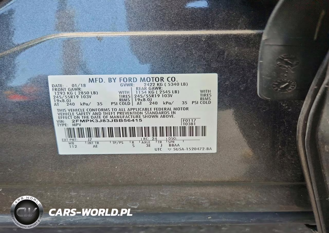 2018 Ford Edge Sel VIN:2FMPK3J83JBB56415 - 14