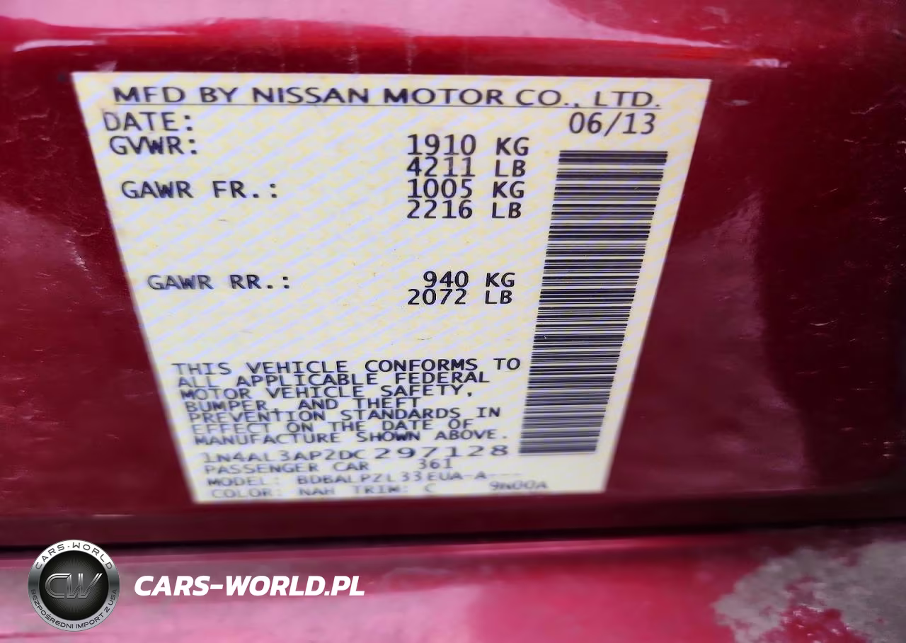 2013 Nissan Altima 2.5 VIN:1N4AL3AP2DC297128 - 13