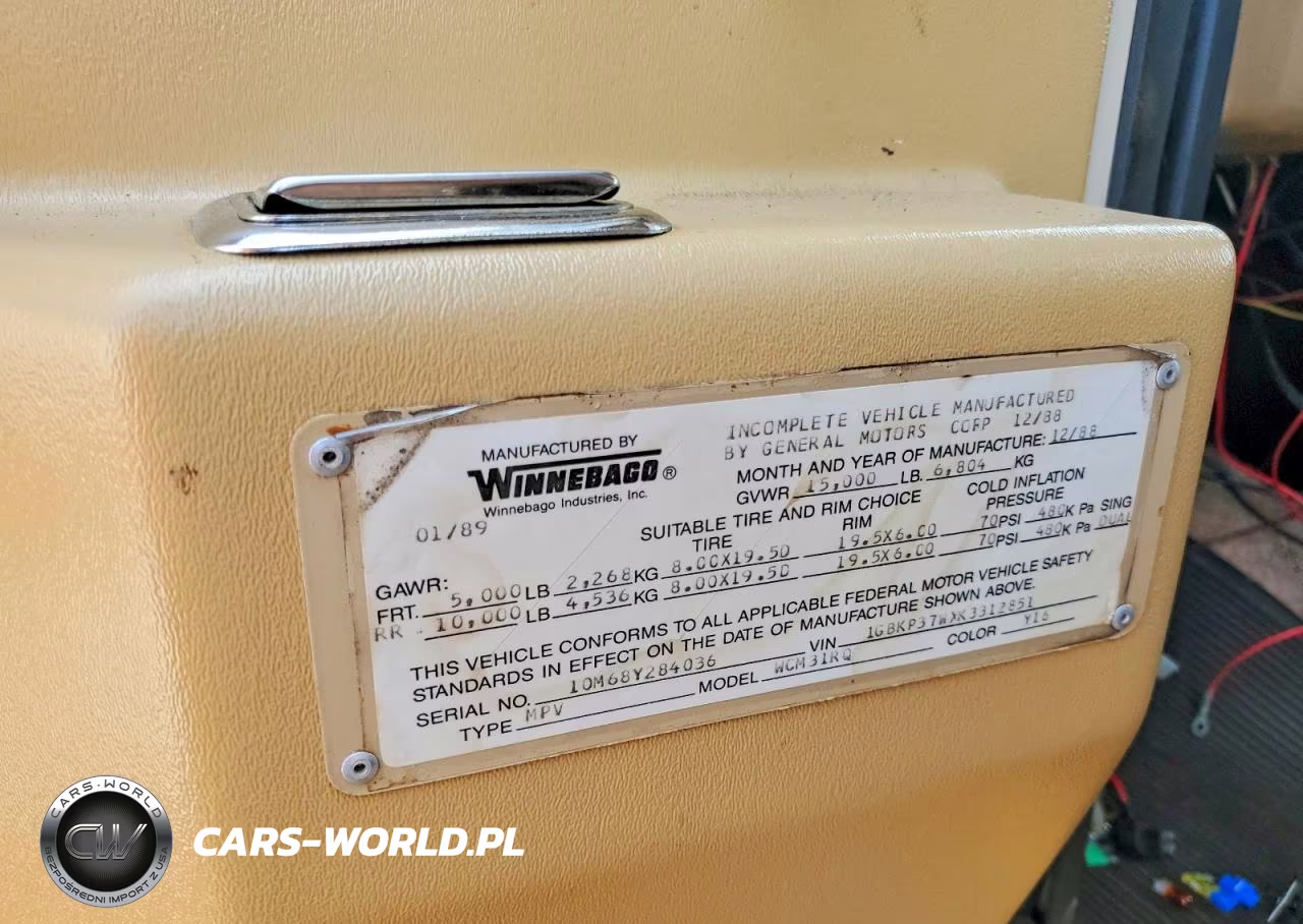 1989 Winnebago Superchief Rv VIN:1GBKP37WXK3312851 - 10