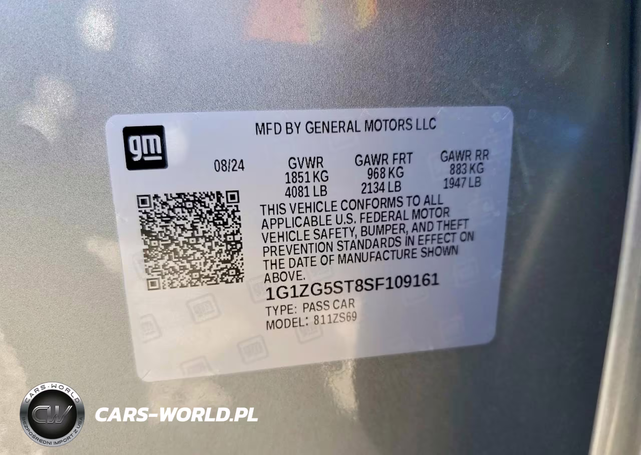 2025 Chevrolet Malibu Rs VIN:1G1ZG5ST8SF109161 - 12