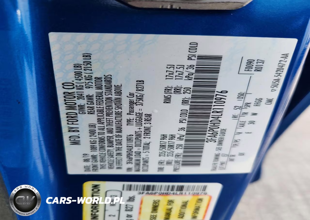 2020 Ford Fusion Se VIN:3FA6P0HD4LR110976 - 13