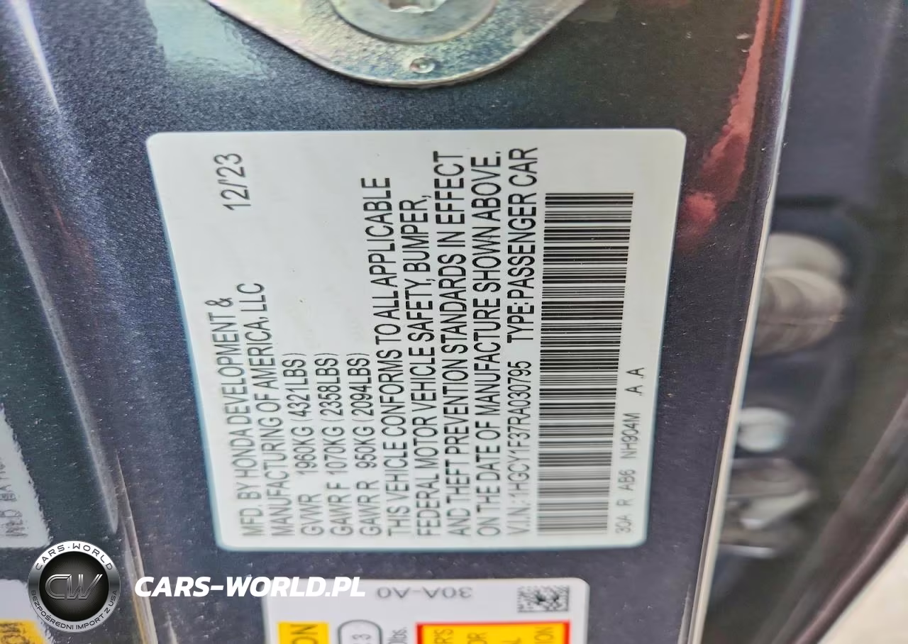 2024 Honda Accord Ex VIN:1HGCY1F37RA030795 - 12