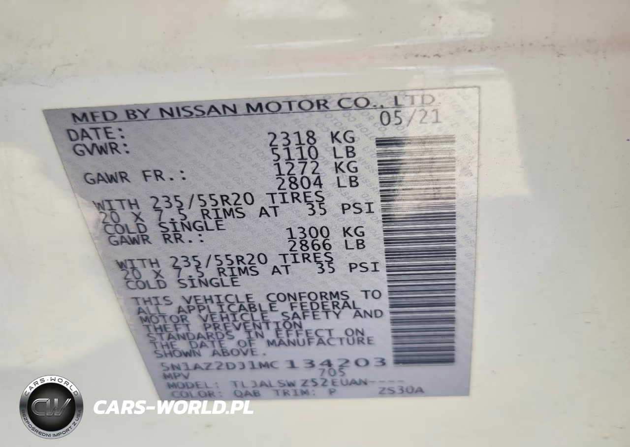 2021 Nissan Murano Platinum VIN:5N1AZ2DJ1MC134203 - 14