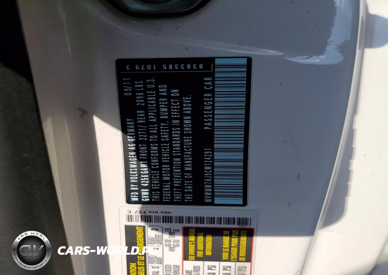 2012 Volkswagen Golf VIN:WVWMM7AJ9CW124291 - 12
