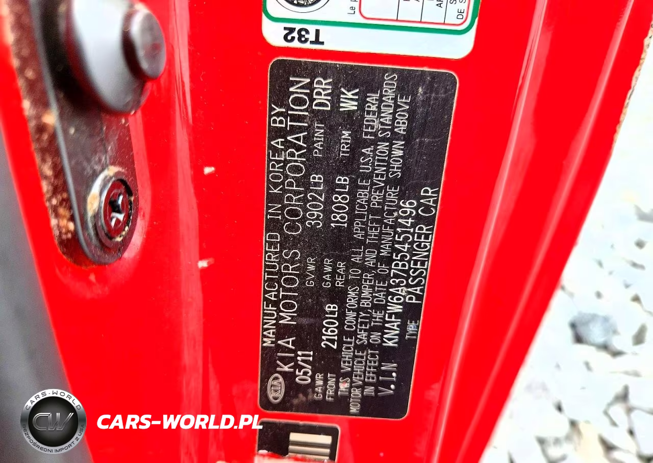 2011 Kia Forte Sx VIN:KNAFW6A37B5451496 - 12