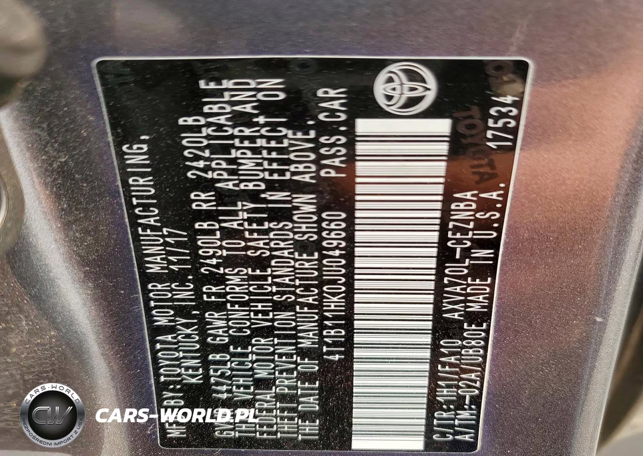 2018 Toyota Camry Le VIN:4T1B11HK0JU049660 - 13