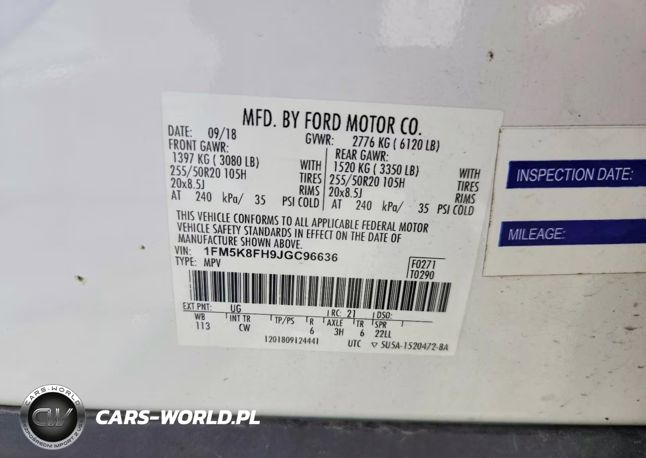 2018 Ford Explorer Limited VIN:1FM5K8FH9JGC96636 - 13