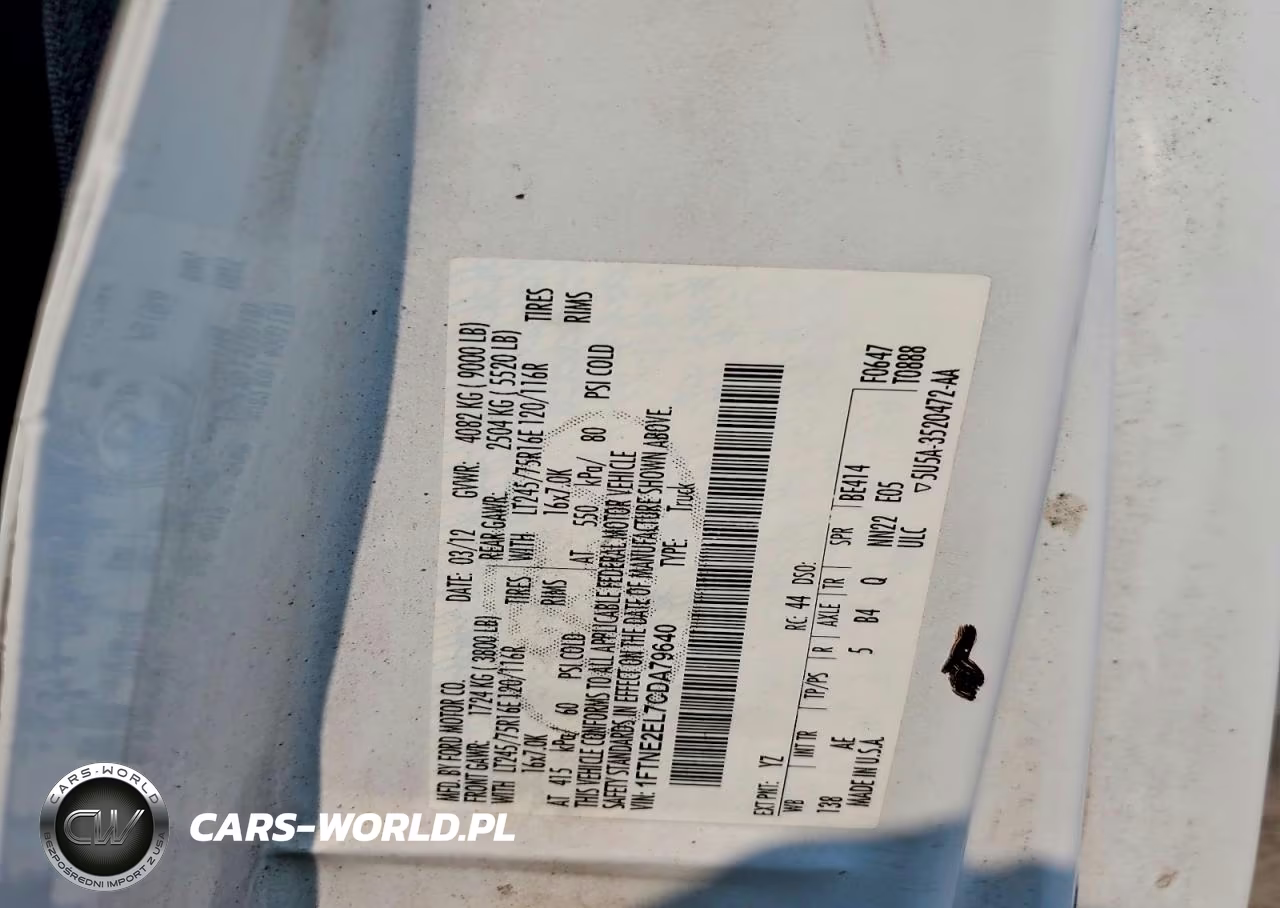 2012 Ford Econoline E250 Van VIN:1FTNE2EL7CDA79640 - 13