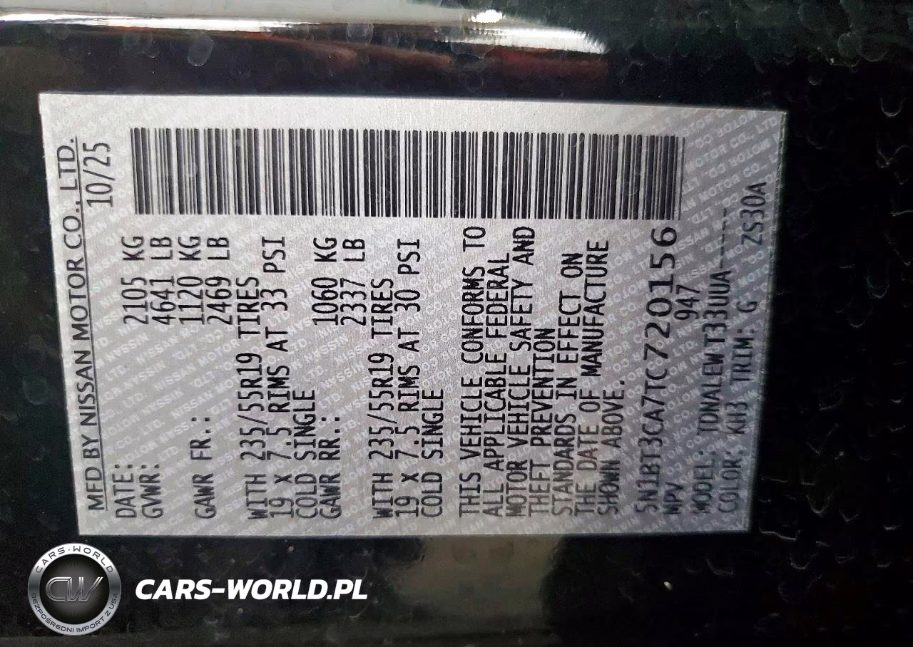 2026 Nissan Rogue Sl VIN:5N1BT3CA7TC720156 - 13