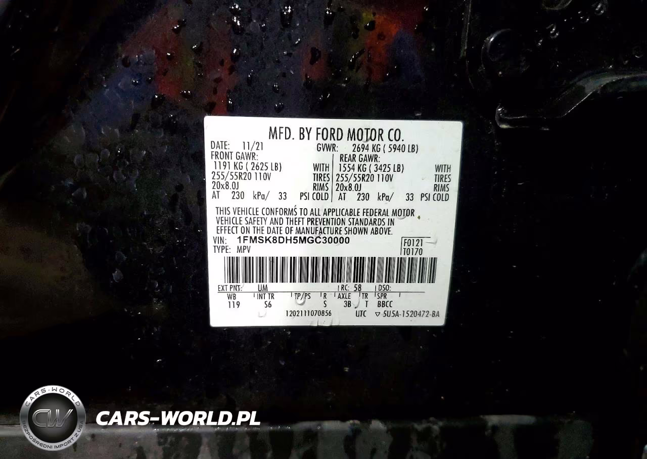 2021 Ford Explorer Xlt VIN:1FMSK8DH5MGC30000 - 13