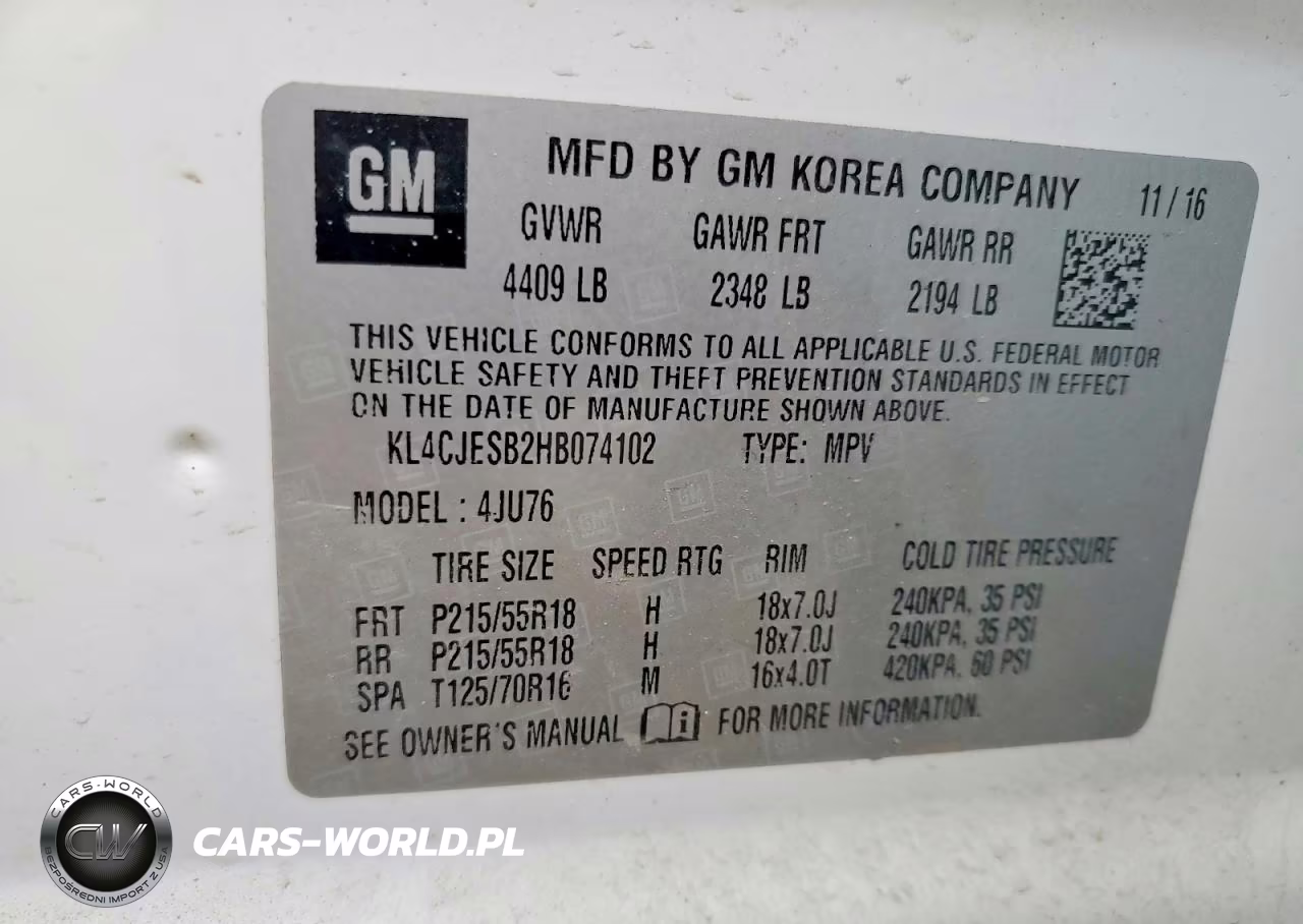 2017 Buick Encore Preferred VIN:KL4CJESB2HB074102 - 14