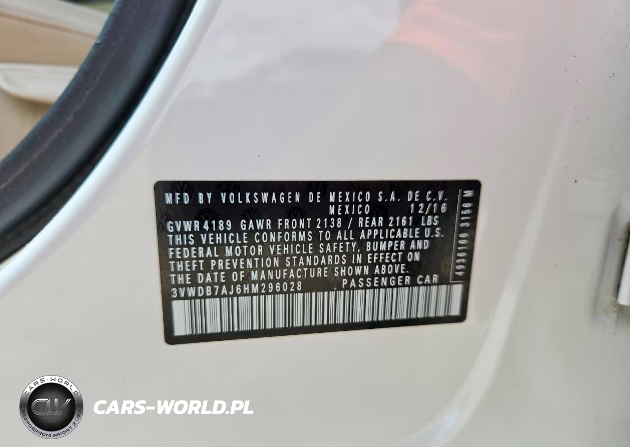 2017 Volkswagen Jetta Se VIN:3VWDB7AJ6HM296028 - 12