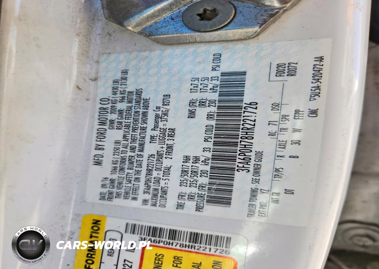 2017 Ford Fusion Se VIN:3FA6P0H78HR221726 - 12