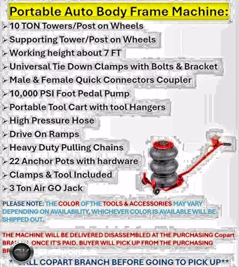 2026 Floor Rack Frame Machine + Accessories + Clam VIN:38912101 - 10