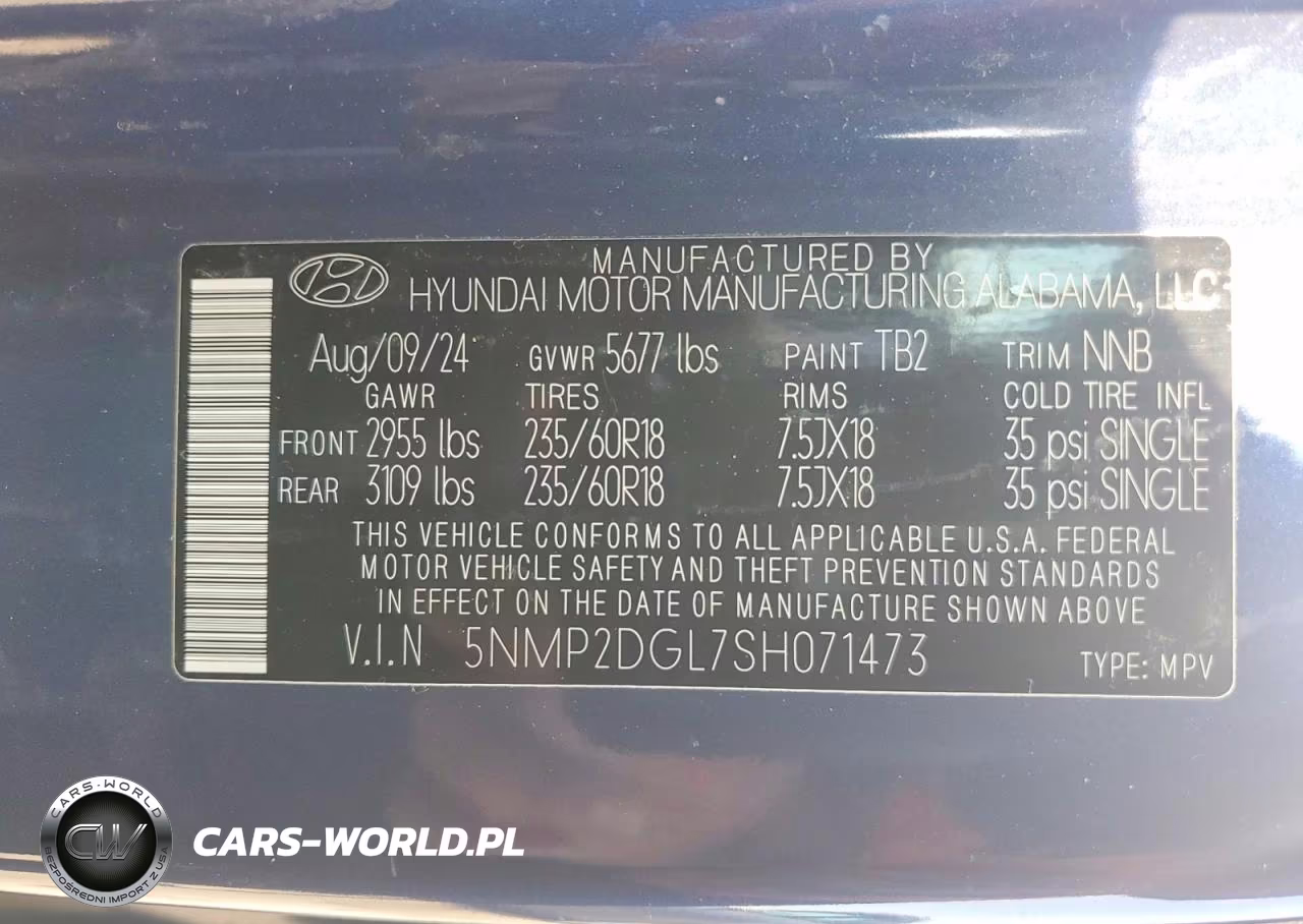 2025 Hyundai Santa Fe Sel VIN:5NMP2DGL7SH071473 - 13