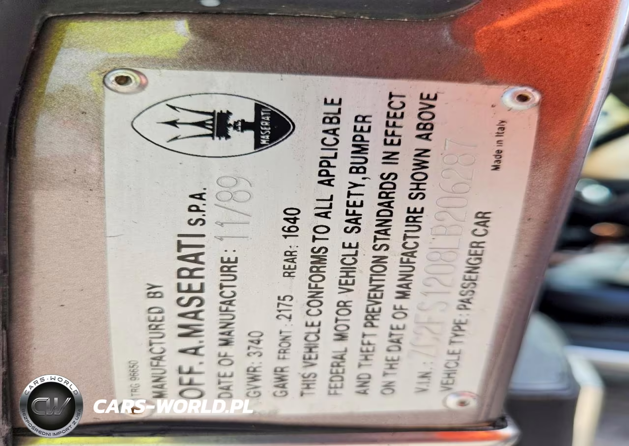 1990 Chrysler Tc By Maserati VIN:ZC2FS1208LB206287 - 12