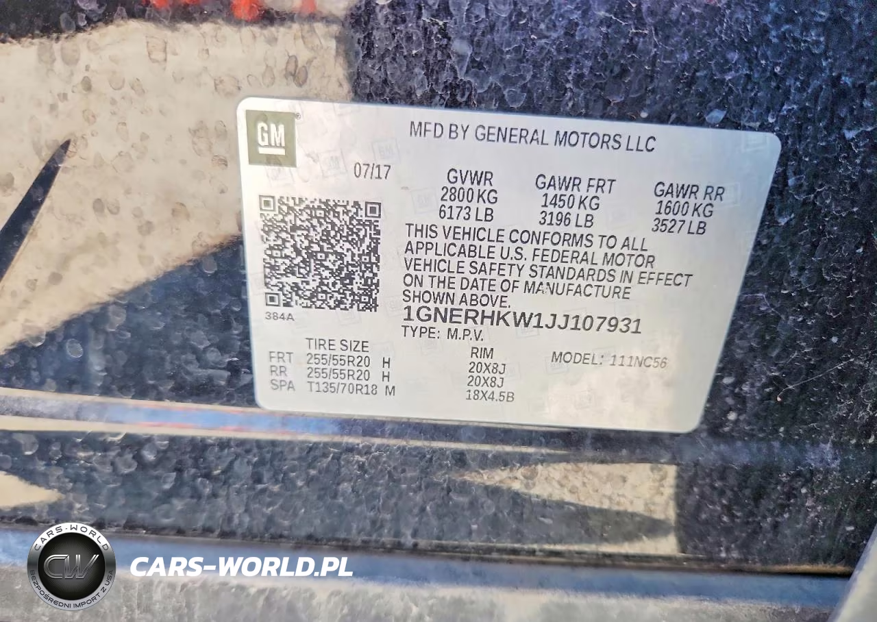 2018 Chevrolet Traverse Lt VIN:1GNERHKW1JJ107931 - 13