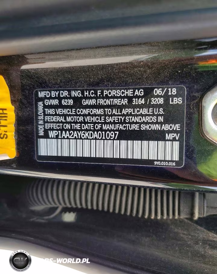 2019 Porsche Cayenne VIN:WP1AA2AY6KDA01097 - 13
