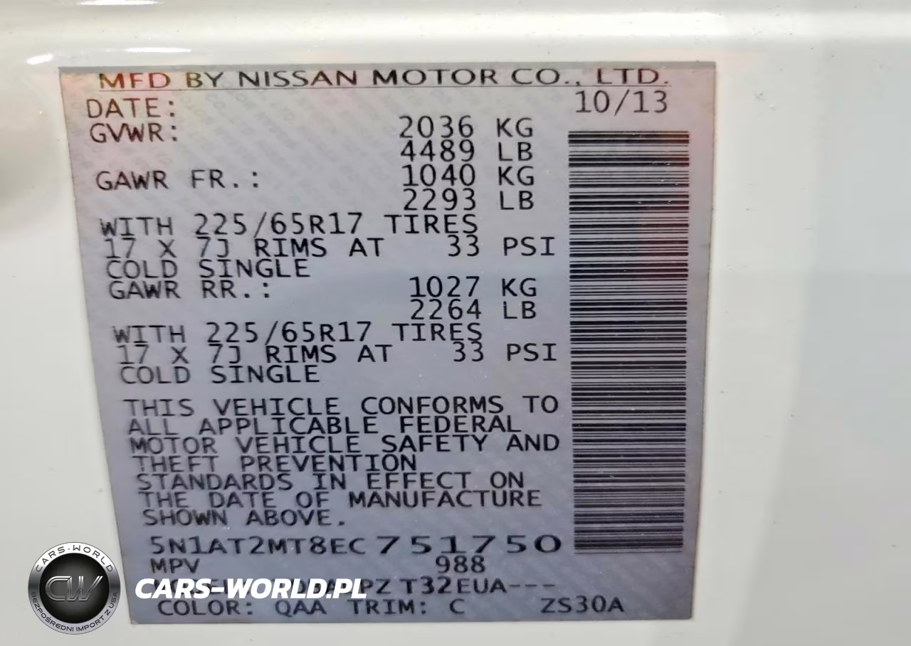 2014 Nissan Rogue S VIN:5N1AT2MT8EC751750 - 13
