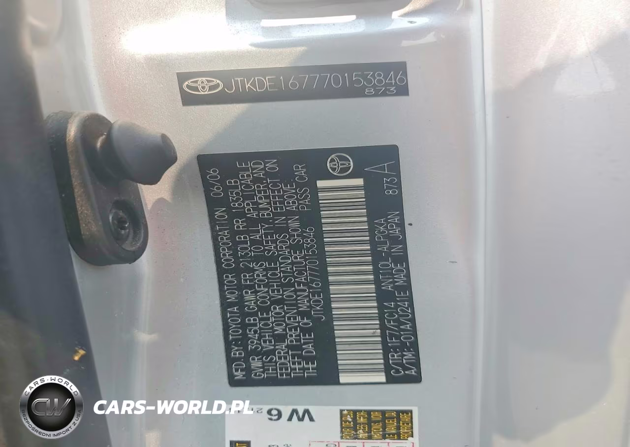 2007 Scion Tc Base VIN:JTKDE167770153846 - 12