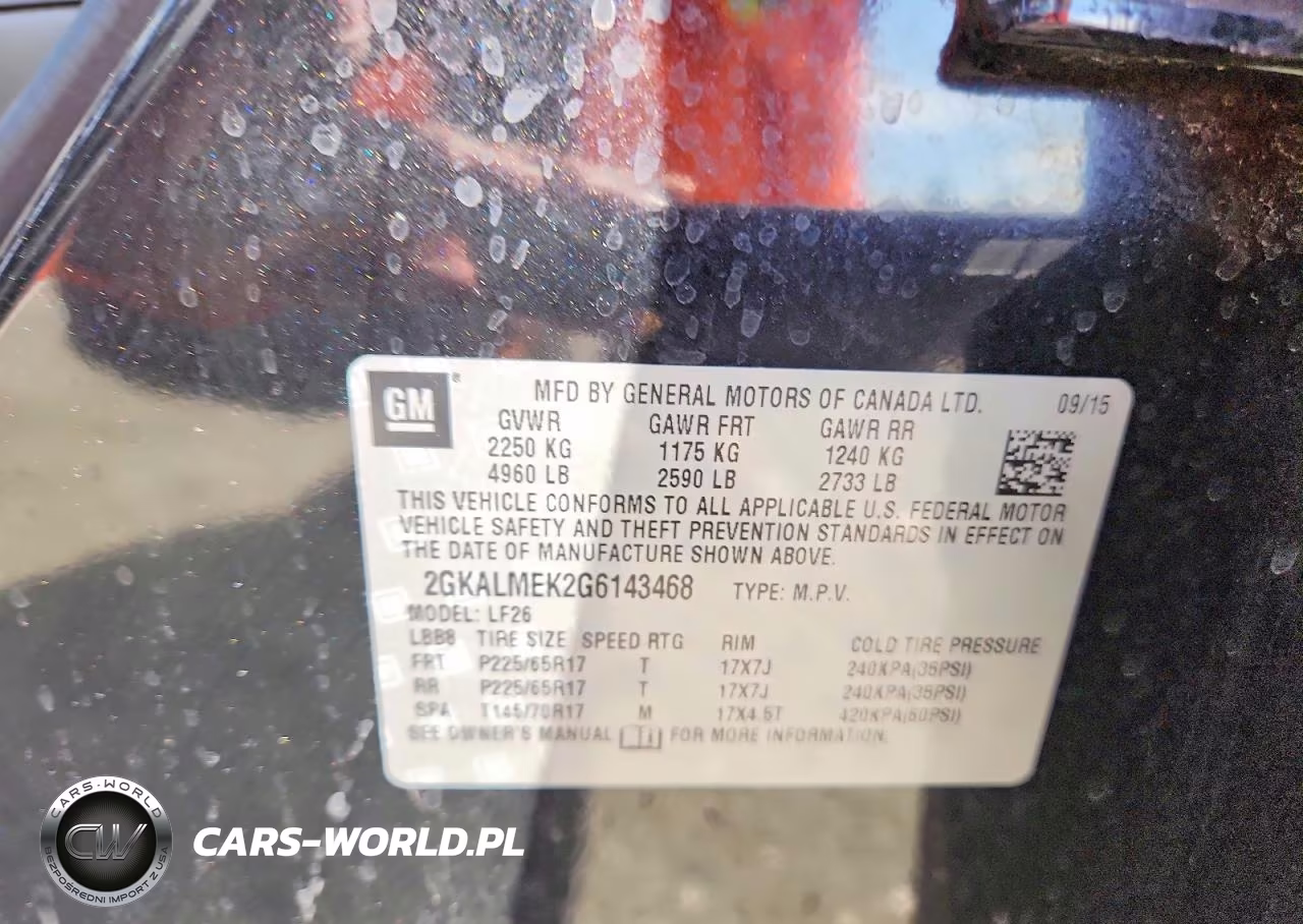 2016 GMC Terrain Sle VIN:2GKALMEK2G6143468 - 13