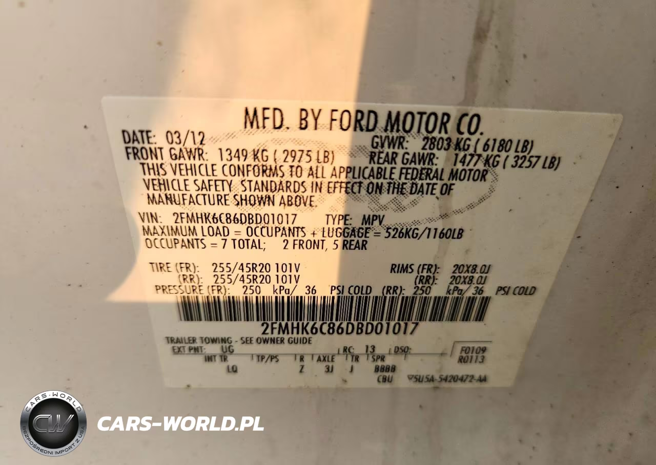 2013 Ford Flex Sel VIN:2FMHK6C86DBD01017 - 13
