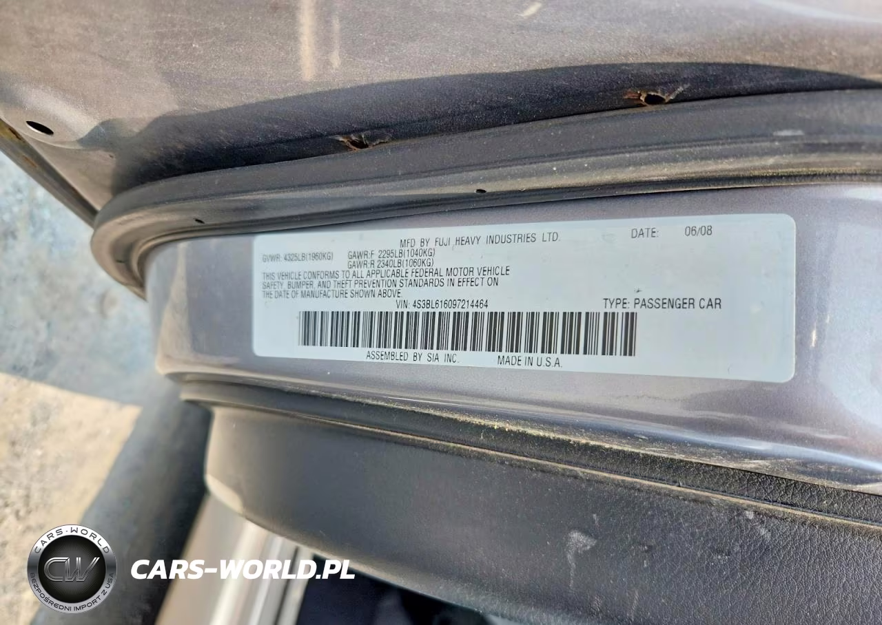 2009 Subaru Legacy 2.5I VIN:4S3BL616097214464 - 12