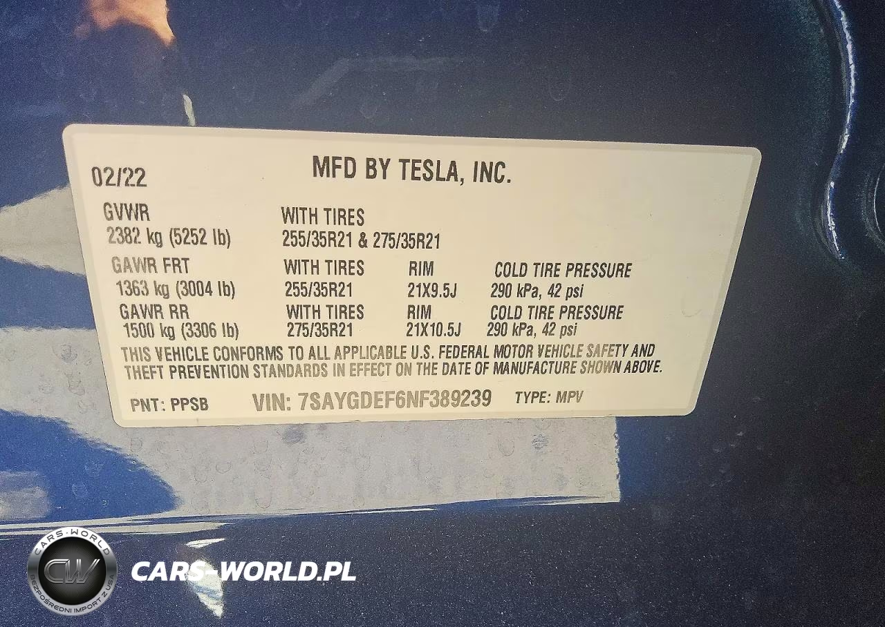 2022 Tesla Model Y VIN:7SAYGDEF6NF389239 - 13