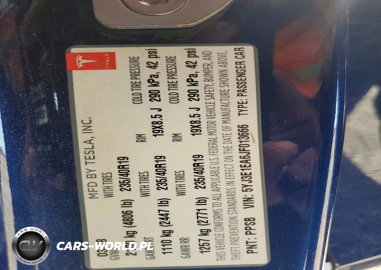 2018 Tesla Model 3 VIN:5YJ3E1EA6JF013666 - 12