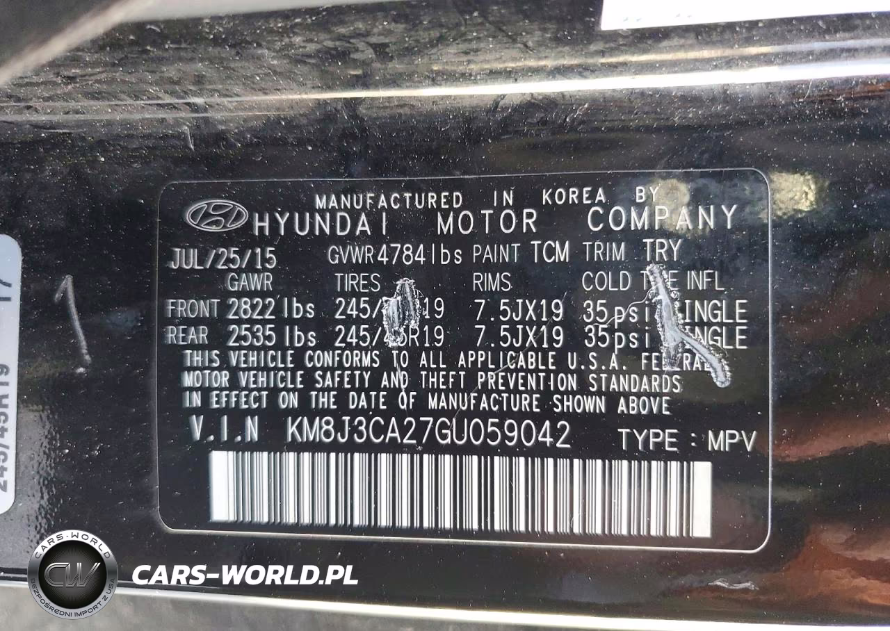 2016 Hyundai Tucson Limited VIN:KM8J3CA27GU059042 - 13