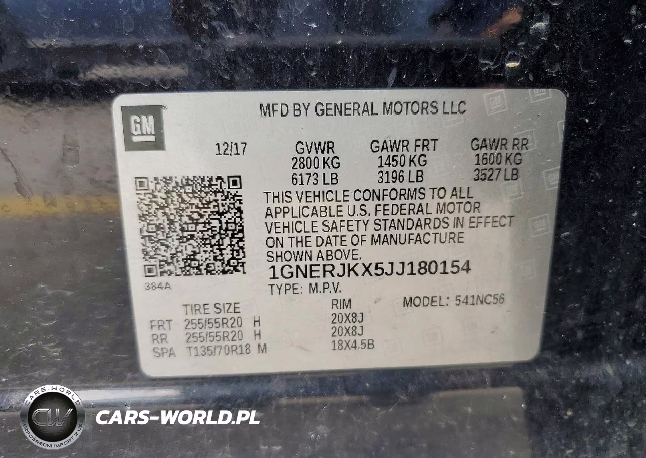 2018 Chevrolet Traverse Rs VIN:1GNERJKX5JJ180154 - 13