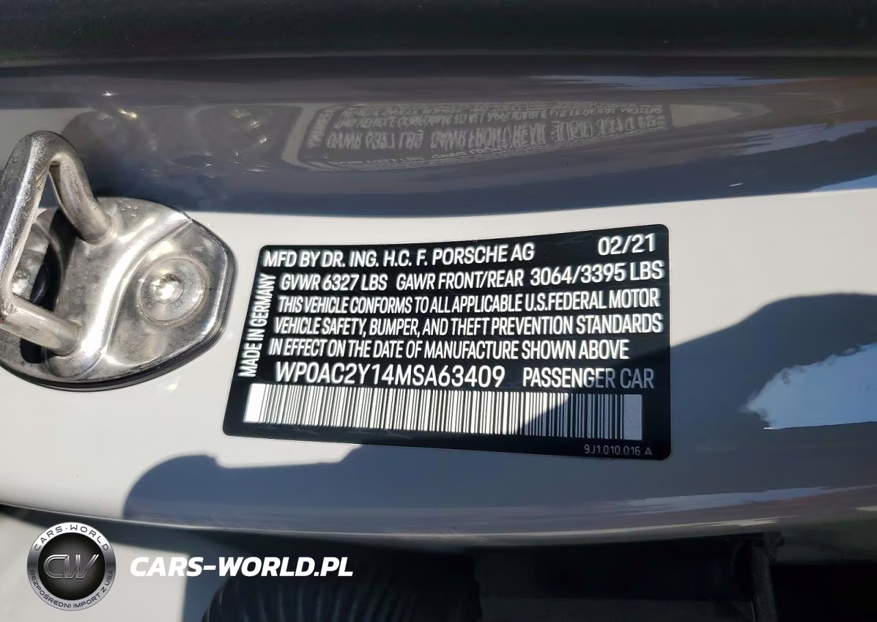 2021 Porsche Taycan Turbo VIN:WP0AC2Y14MSA63409 - 12