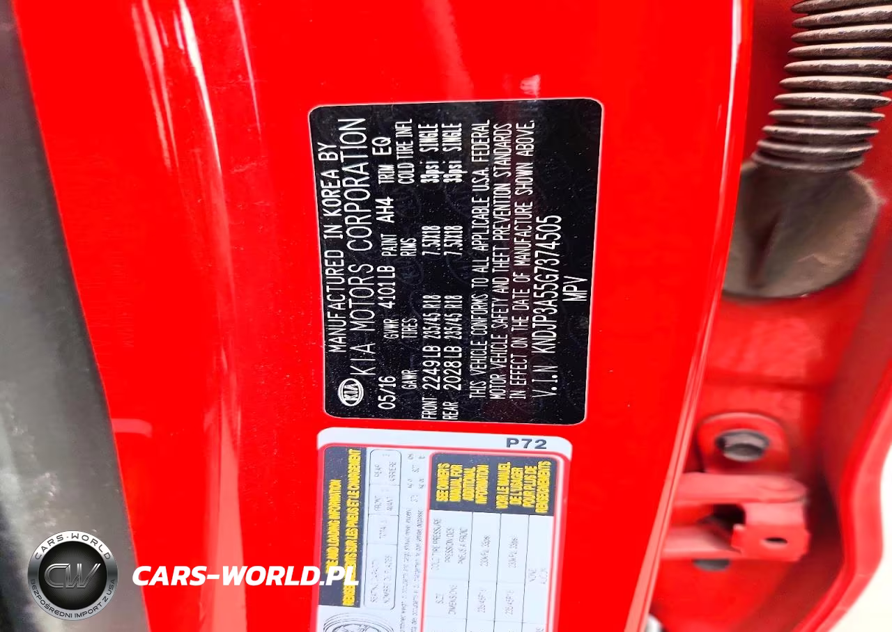 2016 Kia Soul + VIN:KNDJP3A55G7374505 - 12