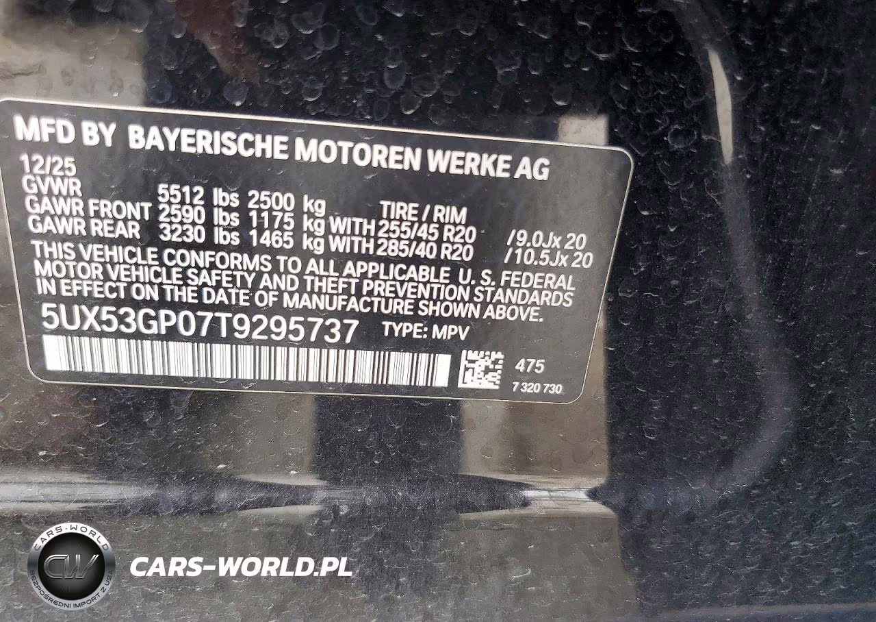 2026 BMW X3 30 xDrive VIN:5UX53GP07T9295737 - 13