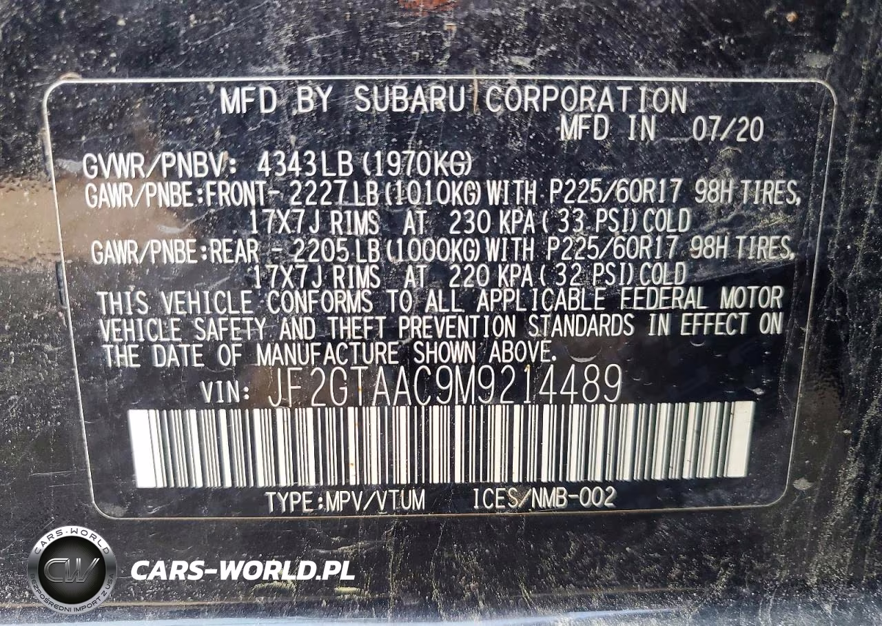 2021 Subaru Crosstrek VIN:JF2GTAAC9M9214489 - 13