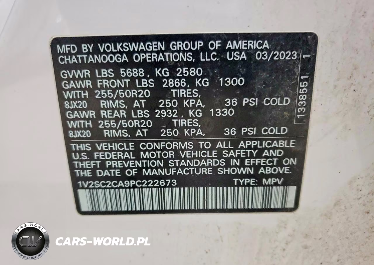 2023 Volkswagen Atlas Cross Sport Sel R-Line VIN:1V2SC2CA9PC222673 - 13