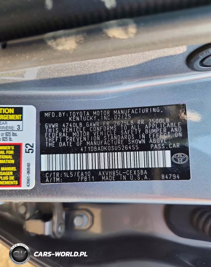 2025 Toyota Camry Se VIN:4T1DBADK0SU526455 - 12