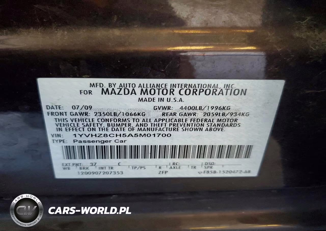 2010 Mazda 6 I VIN:1YVHZ8CH5A5M01700 - 13