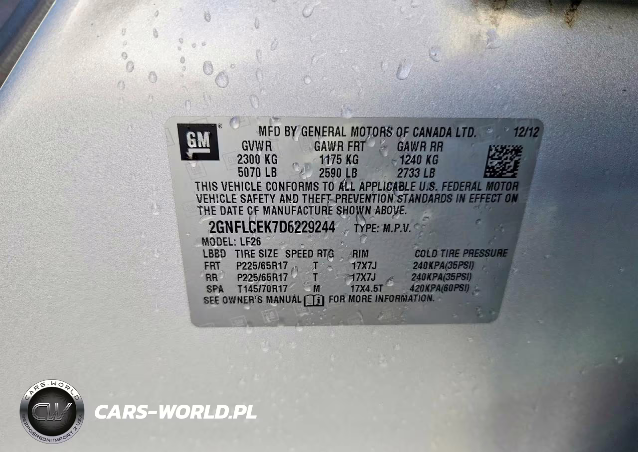 2013 Chevrolet Equinox Ls VIN:2GNFLCEK7D6229244 - 13