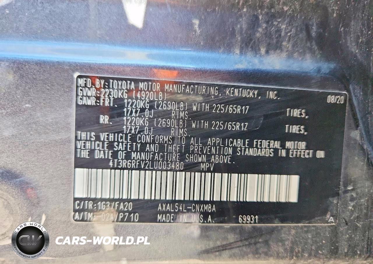 2020 Toyota Rav4 Hybrid Xle VIN:4T3R6RFV2LU003480 - 14